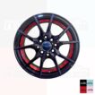 LLANTAS ARO 14 MODELO B-UC-RED VENENO 4 EN 100 Y 4 EN 114 C/LOGO ET35 JUEGO - Imagen 2