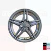 LLANTAS ARO 14 MODELO G-UC-M STAR 4 EN 100 Y 4 EN 114 C/LOGO ET35 JUEGO   GRIS - Imagen 2
