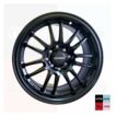 LLANTAS ARO 15 MODELO ATENA C/LOGO 4 EN 100 Y 114 NEGRO MATE    JUEGO - Imagen 2