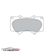 PASTILLA FRENO TOYOTA HILUX 16-22 | FORTUNER CERAMICA - Imagen 2