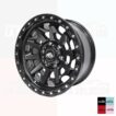 LLANTAS ARO 17X8.5 6X139.7 ET0 CB110.5 NEGRO MATE MAMMOOTH WHEELS