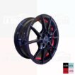LLANTAS ARO 14 MODELO B-UC-RED VENENO 4 EN 100 Y 4 EN 114 C/LOGO ET35 JUEGO