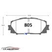 PASTILLA FRENO TOYOTA NEW YARIS 1.5 06-13 | GREAT WALL VOLEEX GTX - Imagen 2