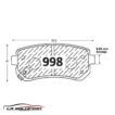 PASTILLA FRENO HYUNDAI ACCENT 06-11 | CERATO TRASERAS GTX - Imagen 2