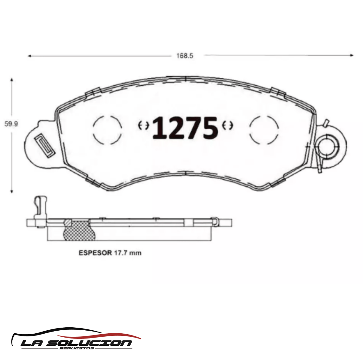 PASTILLA FRENO MAXUS V80 2.5 14-19 GTX