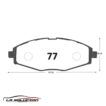 PASTILLA FRENO CHEVROLET SPARK 0.8-1.0 04-16 | CHANGAN CS35 16-20 GTX - Imagen 2