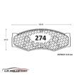 PASTILLA FRENO NISSAN D-21 86-89 | TERRANO JEEP GTX - Imagen 2