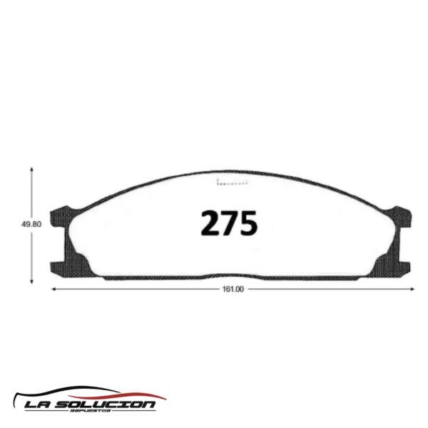 PASTILLA FRENO NISSAN TERRANO 2.4-2.5 98-10 | D-21 93-10 2WD GTX