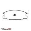 PASTILLA FRENO CHEVROLET LUV 89-05 GTX - Imagen 2