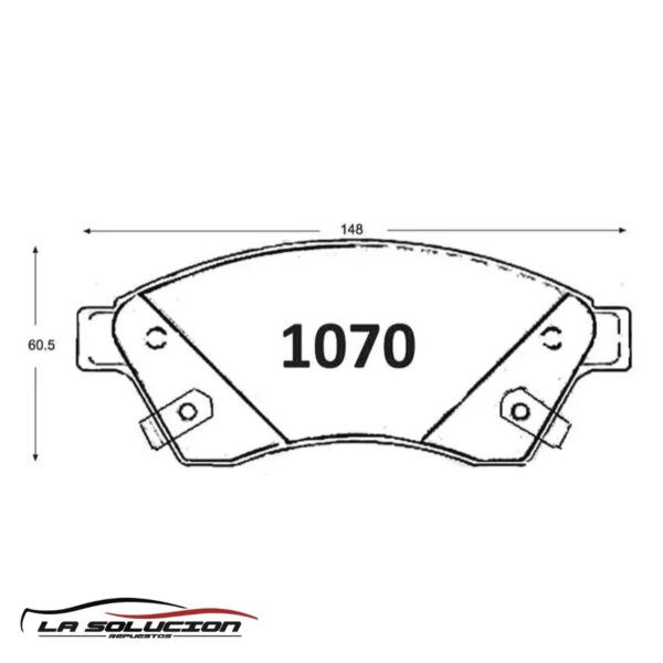 PASTILLA FRENO CHEVROLET CRUZE 10-17 | ORLANDO 12-16 | TRACKER 1.8 GTX