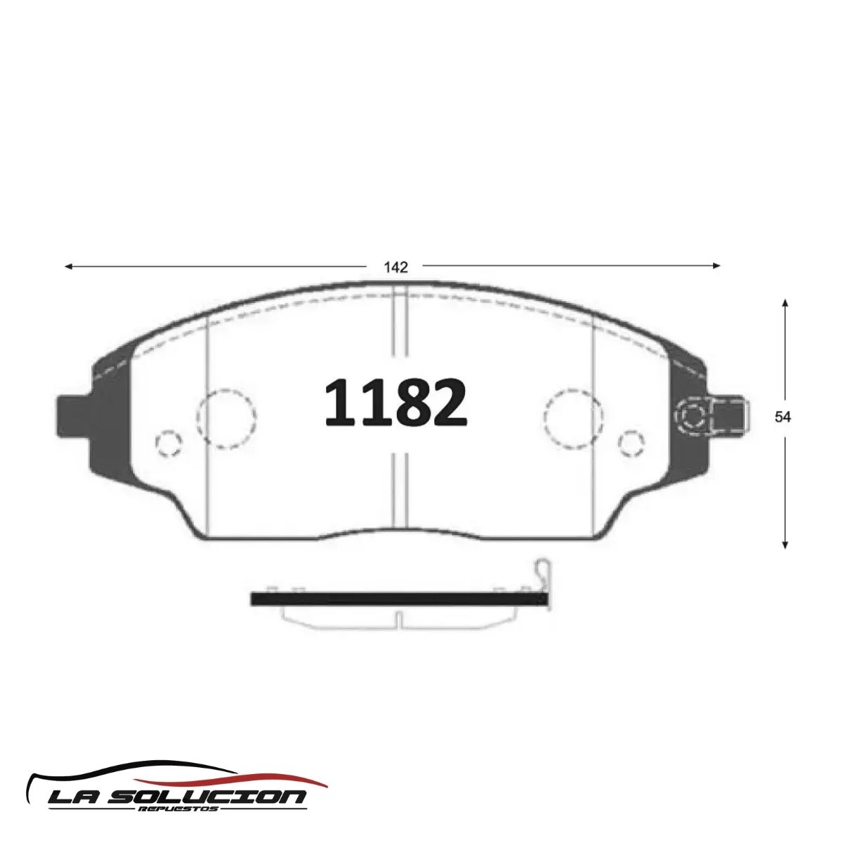 PASTILLA FRENO CHEVROLET SONIC 1.6 12-17 | COBALT 1.8 GTX