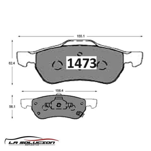 PASTILLA FRENO MG ZS 1.5 17-24 GTX