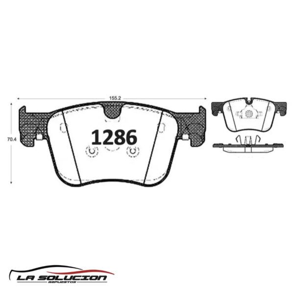 PASTILLA FRENO PEUGEOT PARTNER 1.6 19-20 | BERLINGO 1.6 19-20 | 3008 GTX