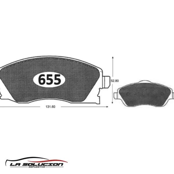 PASTILLA FRENO CHEVROLET CORSA EVOLUTION 1.8 01-05 | MONTANA PICK UP GTX