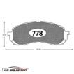 PASTILLA FRENO SUBARU IMPREZA 95-08 GTX - Imagen 2