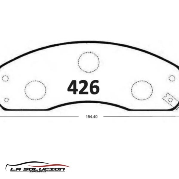 PASTILLA FRENO HYUNDAI PORTER 2.5 04-19 | BESTA 05-07 | FRONTIER 05-19 GTX