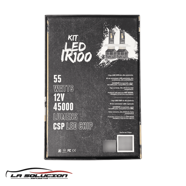 KIT LED H-4 IR100 45000 LUMENES DAKAR