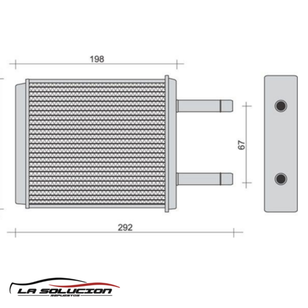 RADIADOR CALEFACCION CHEVROLET SPARK 0.8-1.0