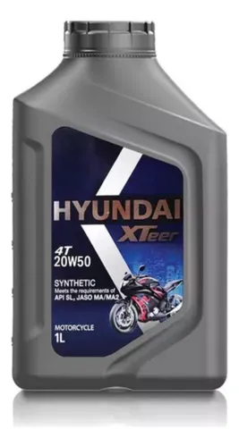 ACEITE HYUNDAI 20W50 SINTETICO MOTO 1LT