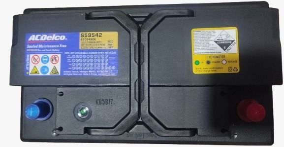 BATERIA 90 AMPERES CON PESTAÑA